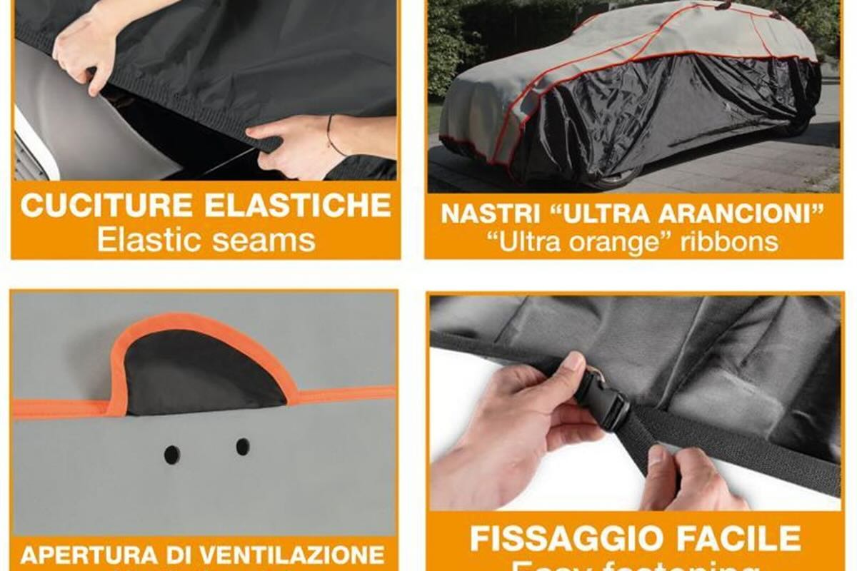 Sistema di fissaggio telo antigrandine