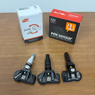 Sensori di pressione TPMS e valvole disponibili